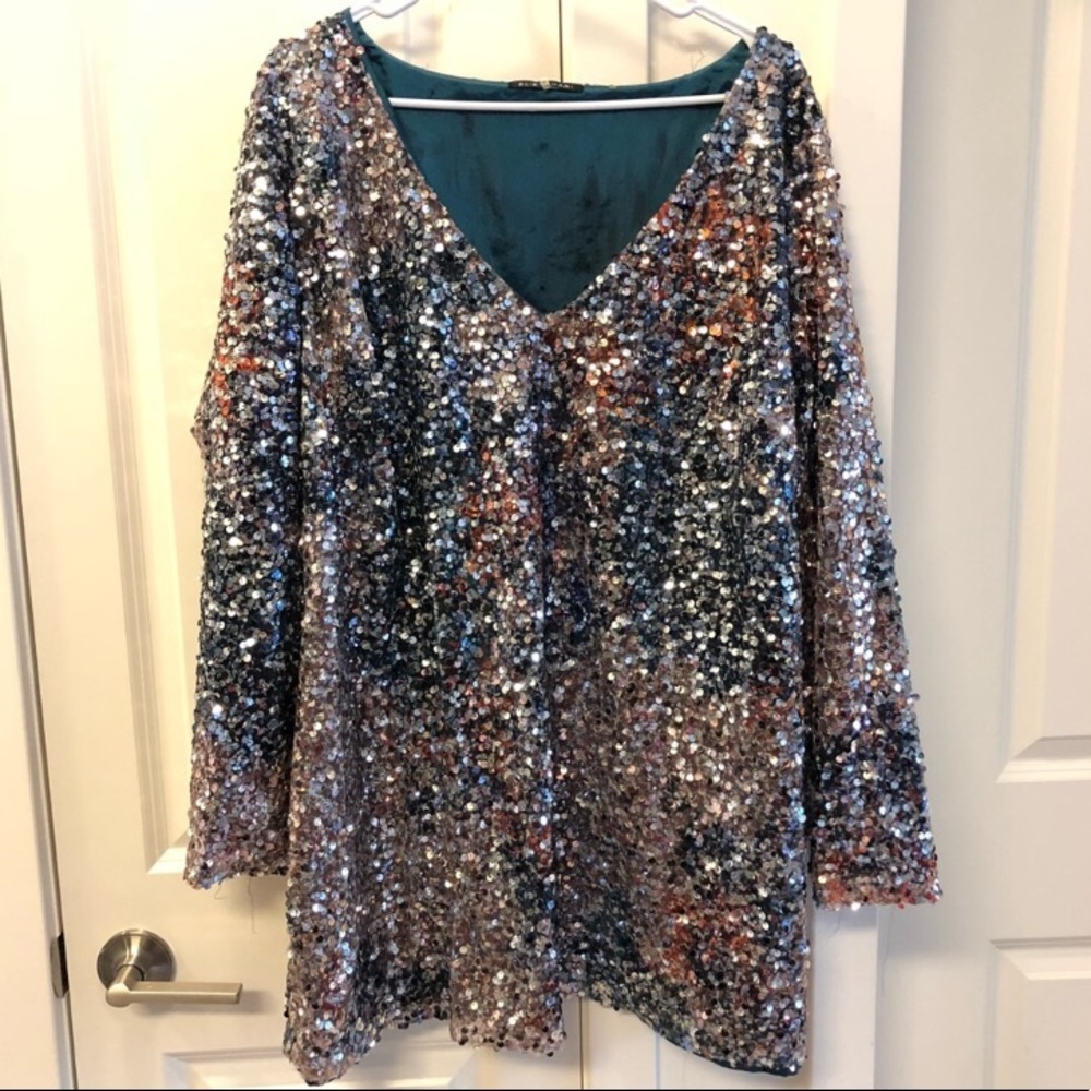 Sequins Mini Dress PERFECT FOR HOLIDAYS - Picture 2 of 6
